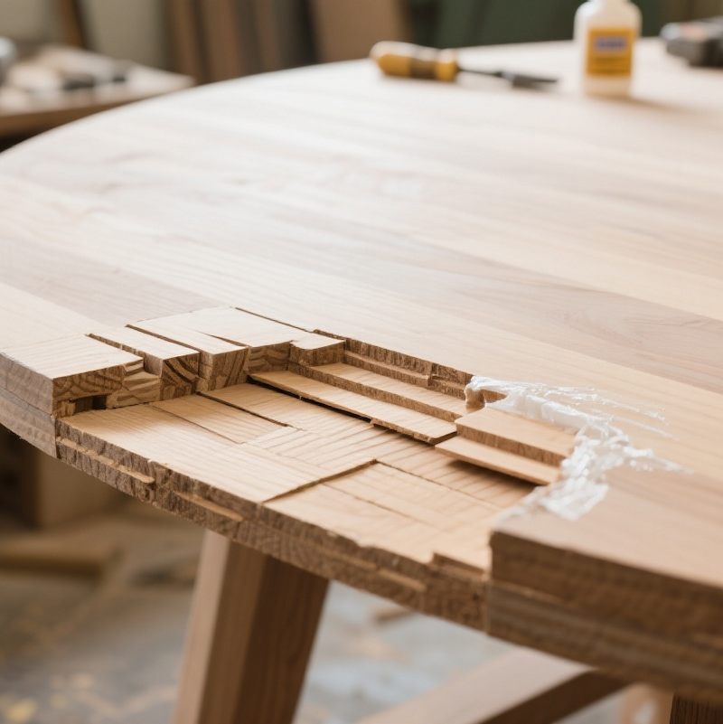 Solid Wood Adhesive for Wood Restoration