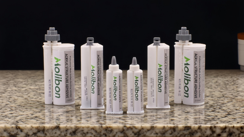 How long does solid surface adhesive take to dry?