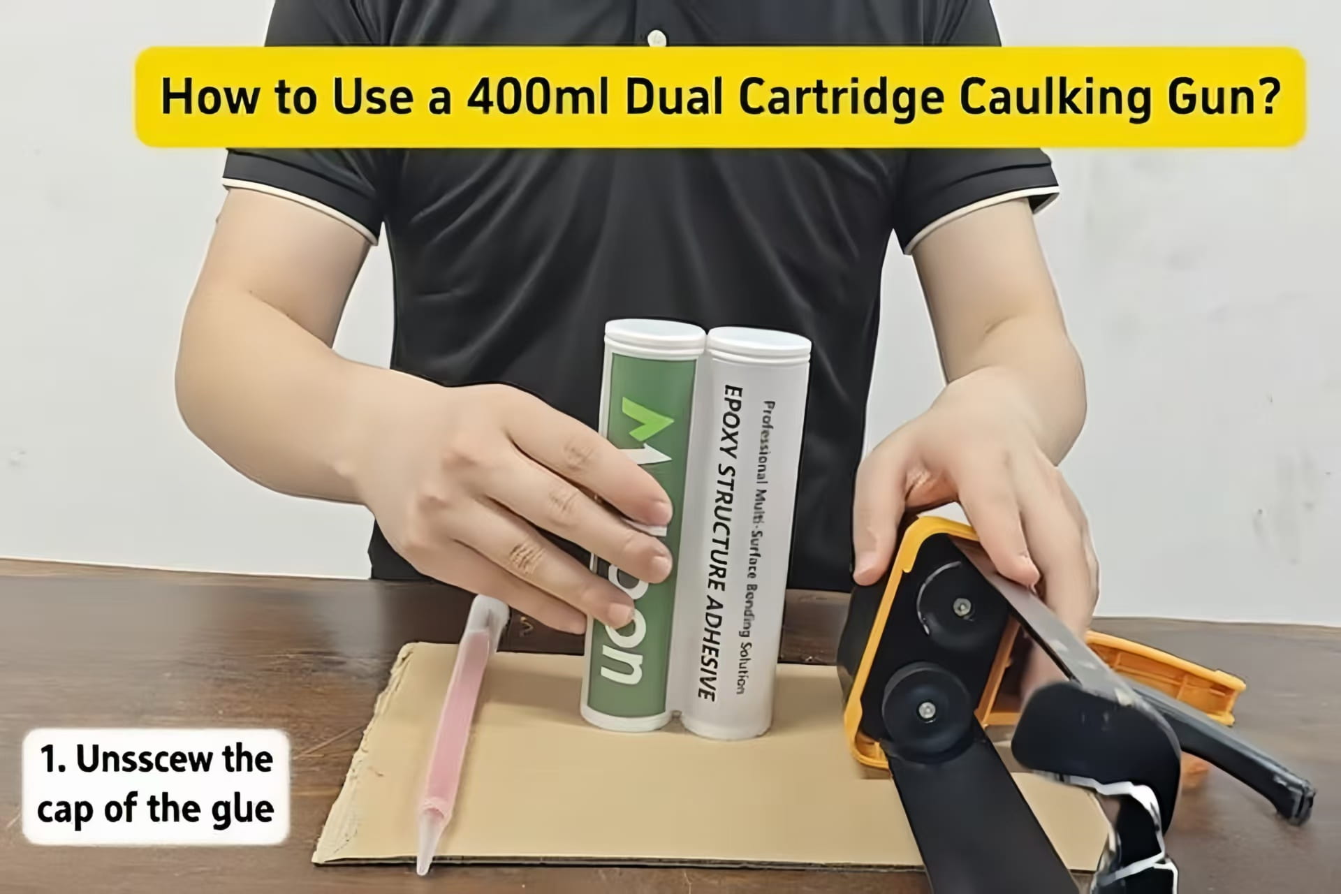 How to Use the molibon 400ml Dual Cartridge Caulking Gun?