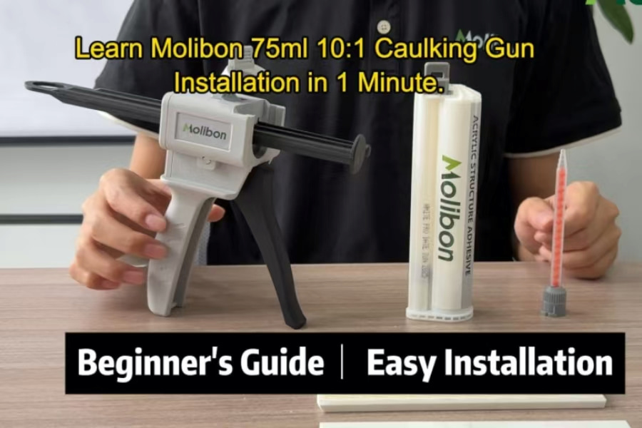 Learn Molibon 75ml 10:1 Caulking Gun Installation in 1 Minute.