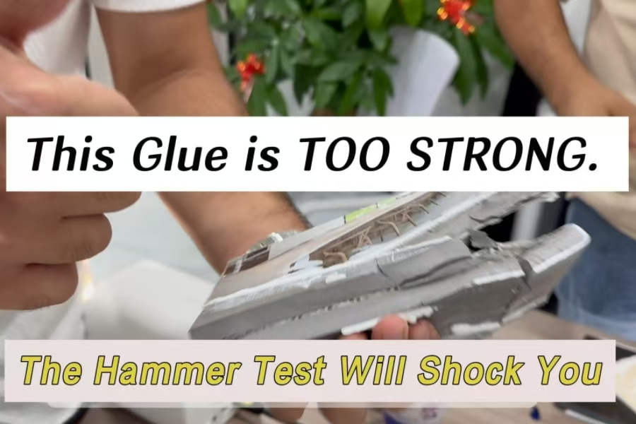 Testing Molibon's Limit: What Happens When a Hammer Meets Our Adhesive?