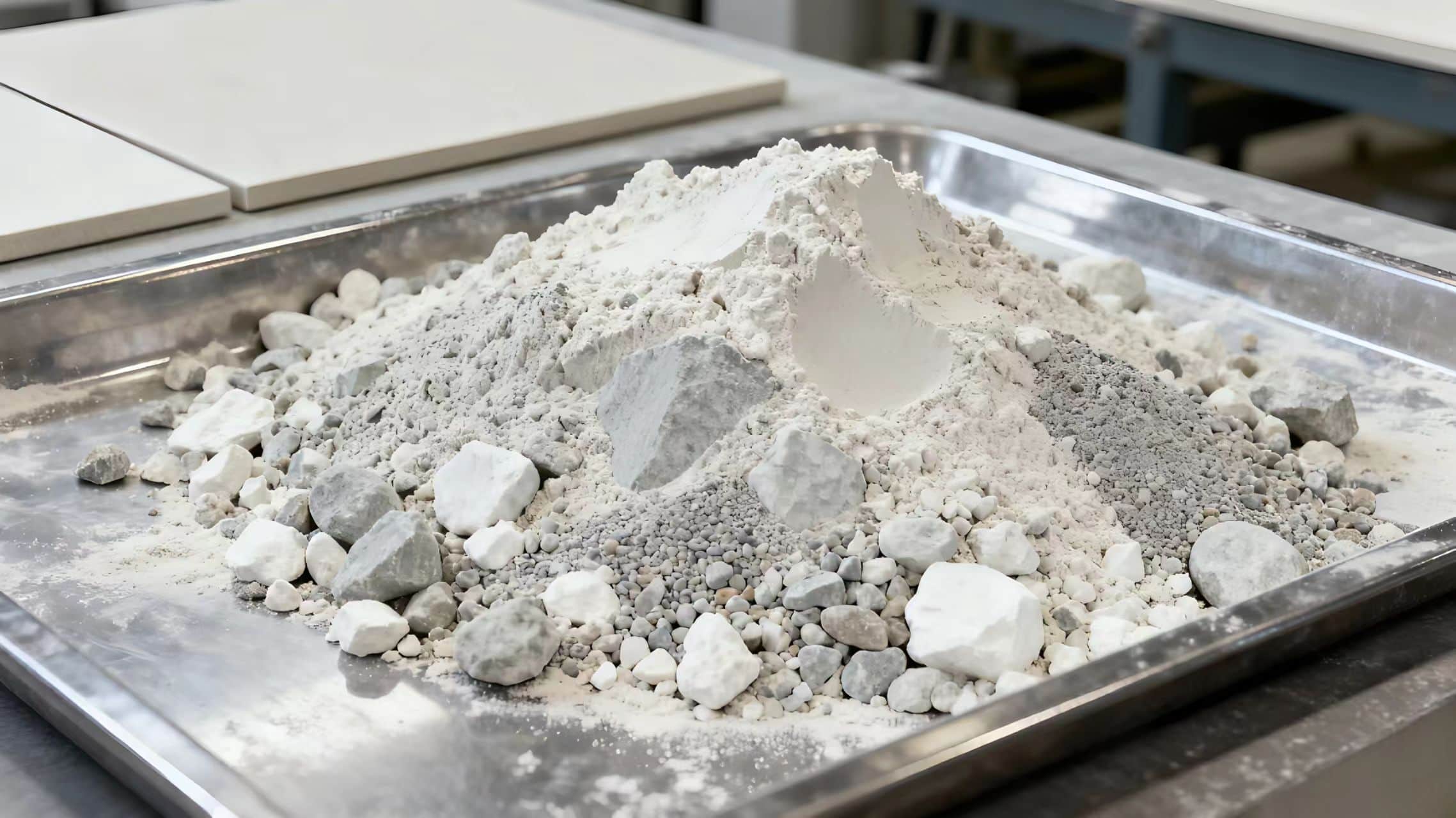 Sintered Stone with Feldspar and Clay