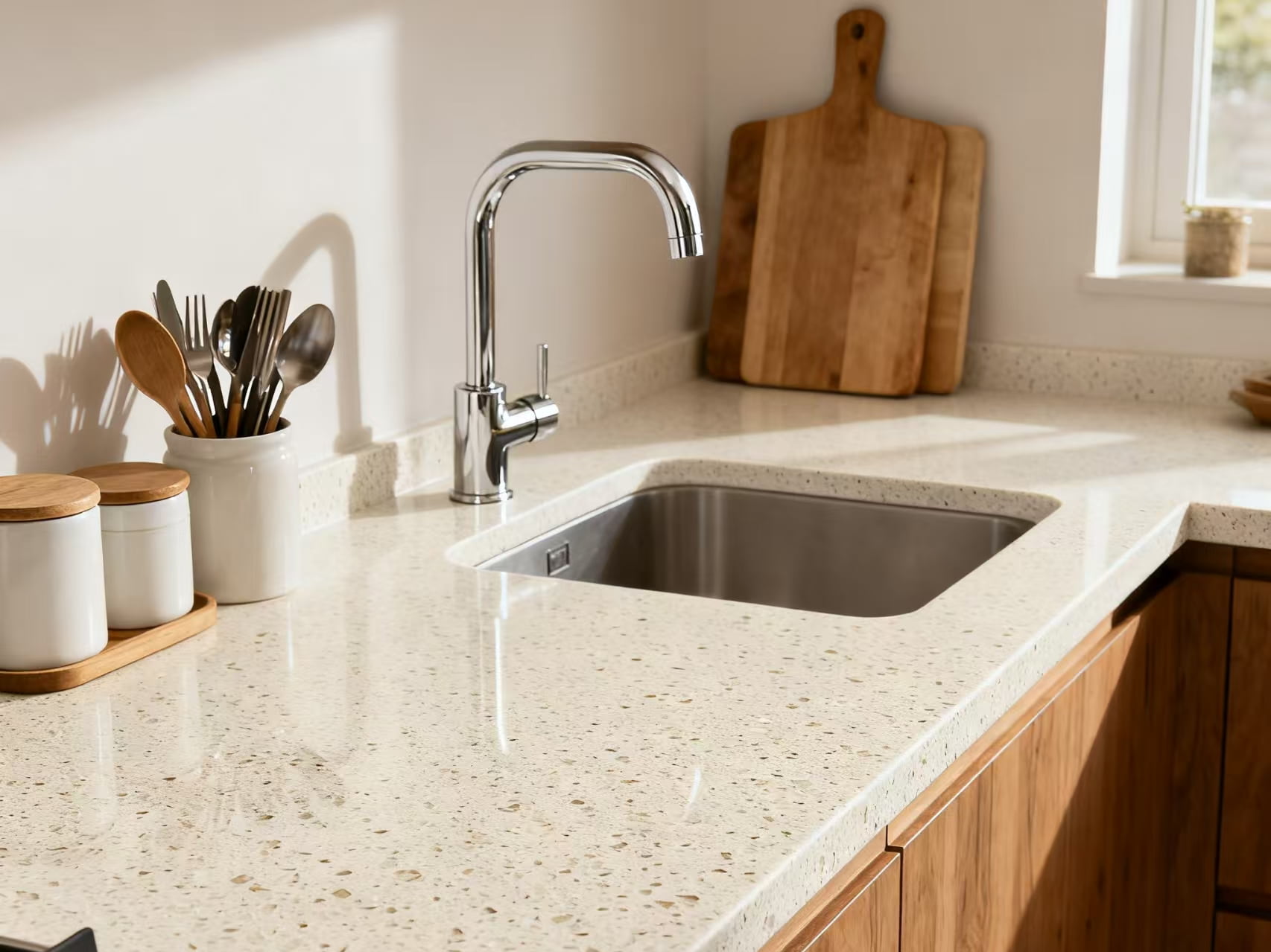 What adhesive to install quartz countertop?