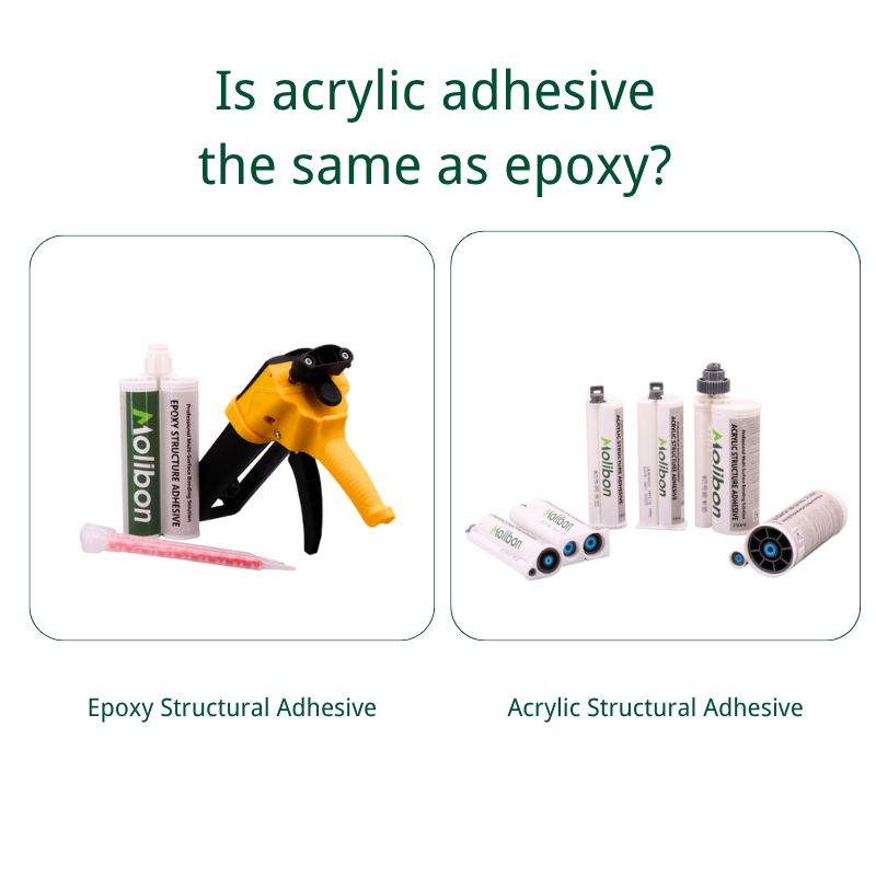 Is acrylic adhesive the same as epoxy?